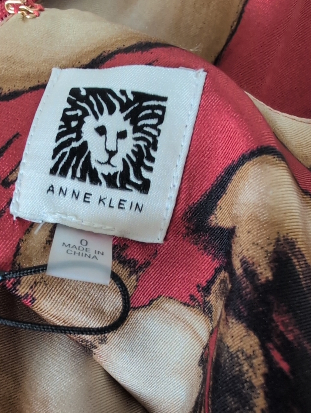 NWT Anne Klein Satin Floral Sleeveless Long Slip Dress Size 0 - Picture 8 of 13